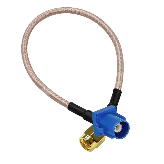 Main image of Fakra C to SMA Male GPS Antenna Cable - RG316 High-Performance Extension Pigtail for Aftermarket Car Radio Navigation Systems