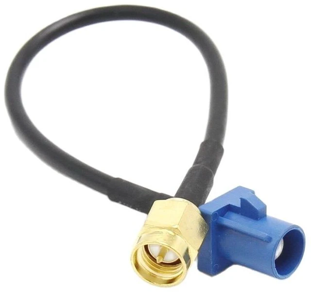 Main image of Fakra Male to SMA Male Plug Active GPS Antenna Extension Cable 15cm RG174 Fakra to SMA Gps Cable