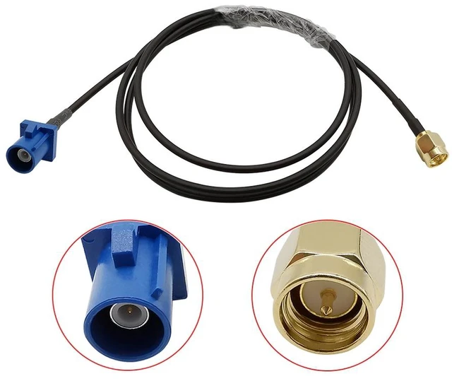 Main image of 1Pcs Fakra C Male Plug To SMA Male Plug Cable Adapter RG174 Coaxial Cable Extension Pigtail Jumper GPS Antenna Connector 10CM-3M