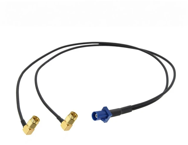 Main image of Fakra C Male to Dual SMA Male 1 to 2 Splitter Cable Y Type RG174 Pigtail Car Navigation GPS Antenna Extension Coaxial Jumper