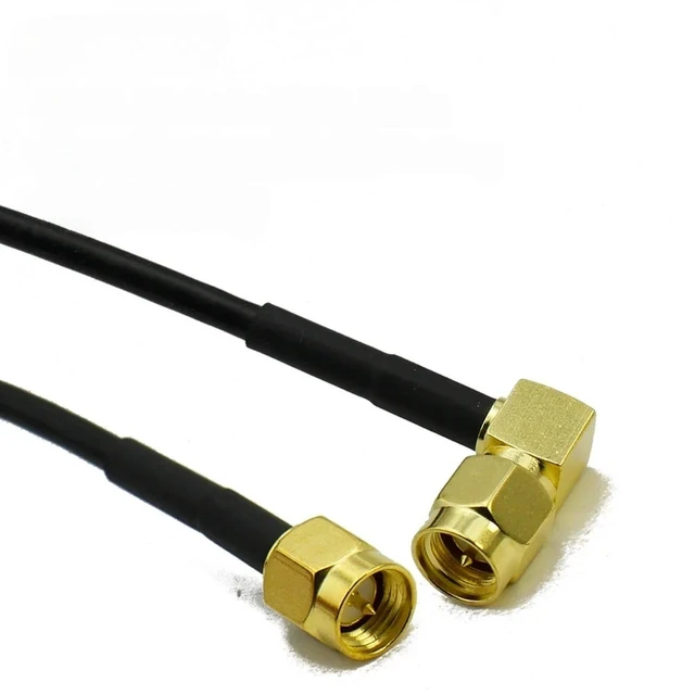 Main image of RG174 SMA to SMA Male Female RF Jumper Pigtail Cable Connector Extension Wire Straight Right Angle For WIFI 3G 4G GSM Antenna
