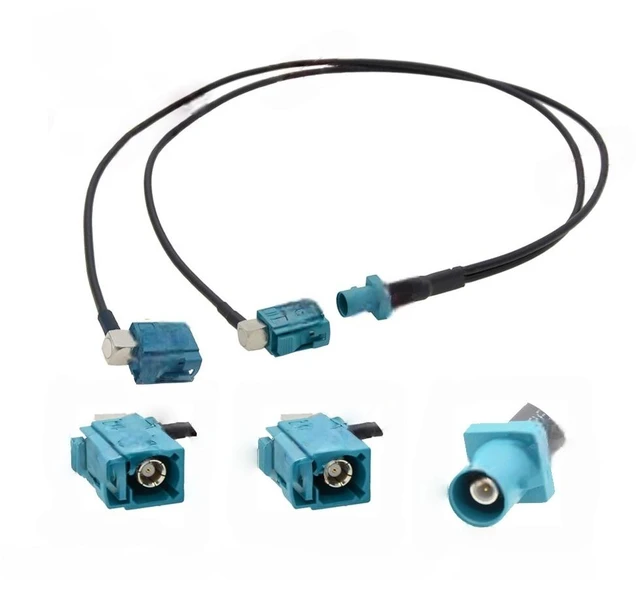 Main image of Fakra Z Male to Z Female/SMA/SMA 90 Right Angle Y Type Splitter Cable RG174 Pigtail Car GPS Extension Radio Connect Wire