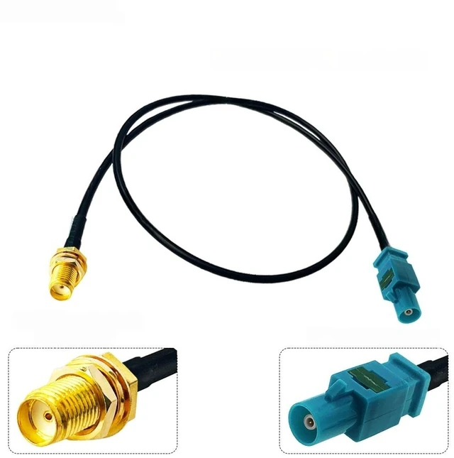 Main image of Fakra Z Male to SMA Male Plug 50 Ohm Connector RG174 Coaxial Cable Pigtail 10cm-8m for GSM GPS DAB FM AM Stereo Radio Antenna