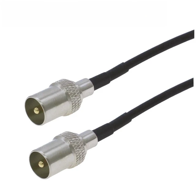 Main image of RF TV Aerial Coaxial Cable 90 Degree Male to Female Satellite Antenna Cable 50 Ohm RG174 Pigtail RF Coax Jumper Cable Adapter