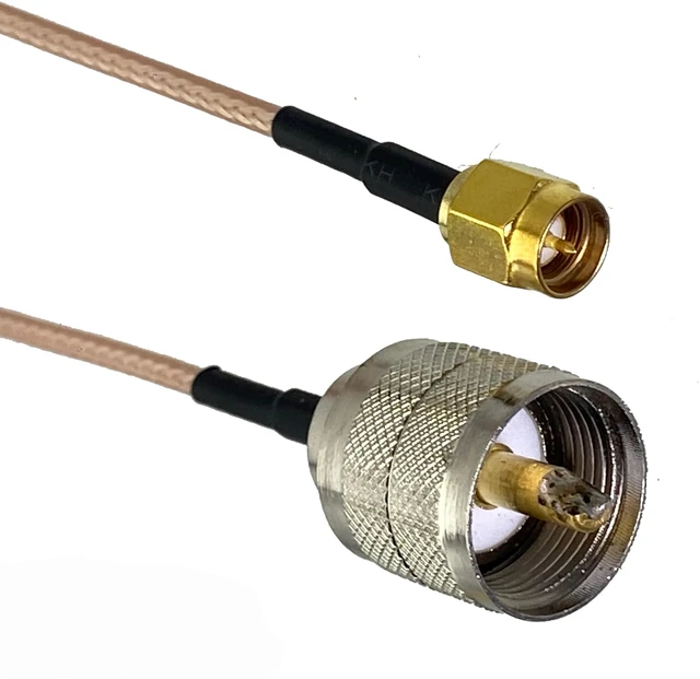 Main image of RG316 RG58 UHF PL259 SO239 to SMA Male Plug & Female Jack Straight Connector RF Jumper pigtail Cable 6inch~20M