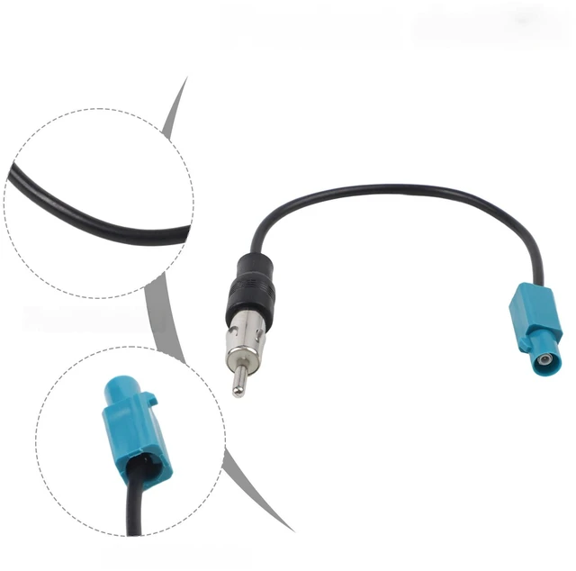 Main image of Car FM AM Stereo Radio Antenna Adapters Cables For Fakra-Z Female To Din Female Z Male To DIN Male Adapters 15CM