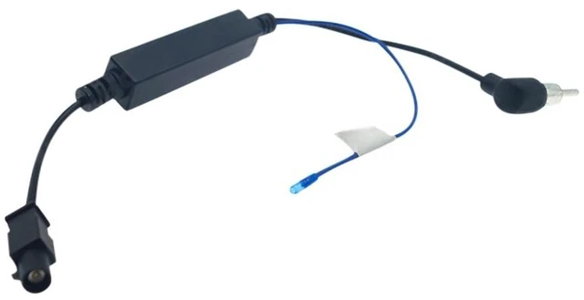 Main image of Car Radio Antenna Aerial Adaptor For Aftermarket Vehicle Bent Plug Cable Fakra Male Connector Amplifier