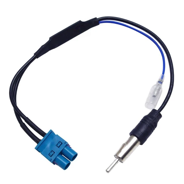 Main image of 2025 Dual FAKRA RF Radio Antenna Adapter Cable with Amplifier for Aftermarket Stereo
