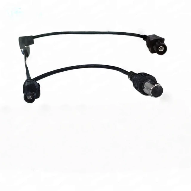 Main image of Car Stereo Audio Antenna Adapter Vehicle FM AM Radio Aerial Extension Android Head Unit Elbow Antenna Male To Female Plug Cable