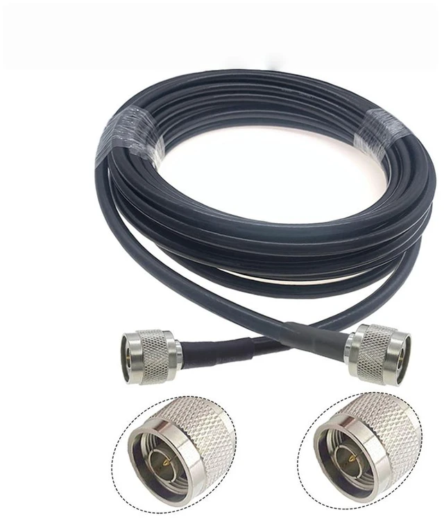 Main image of LMR240 50-4 Cable N Male to N Male Plug RF Coaxial Pigtail Jumper 4G 5G LTE Extension Cord RF Adapter Wire 50CM~50M