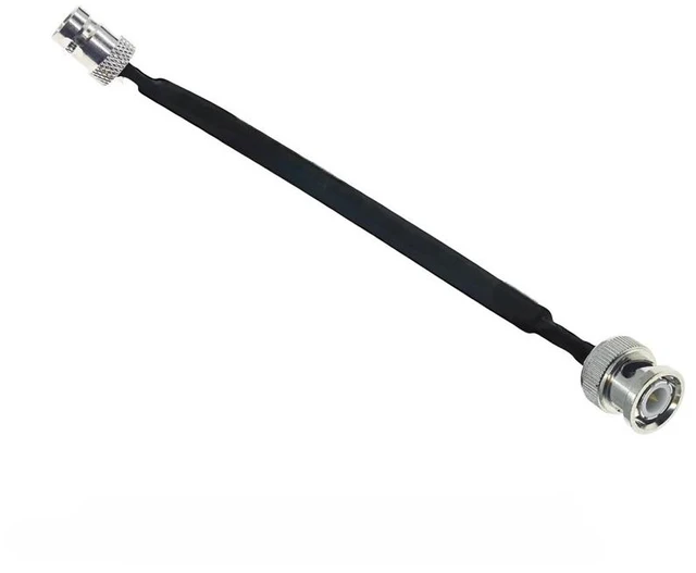 Main image of Door/Window Pass Through Flat RF Coaxial Cable BNC Male Female to BNC Q9 Male 50 Ohm RF Coax Pigtail Extension Cord Wire