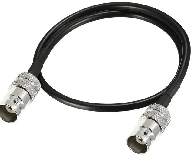 Main image of RG58 Cable BNC To BNC Male Female Q9 Plug Jack L TYPE Connector Copper Extension RF Brass Coaxial Wire Coax Jumper Pigtail Cable