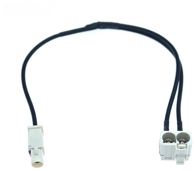 Main image of For Aftermarket Head Unit FAKRA 2In1 Diversity Convertor Splitter Y Cable Wire Harness For Antenna Radio Adapter