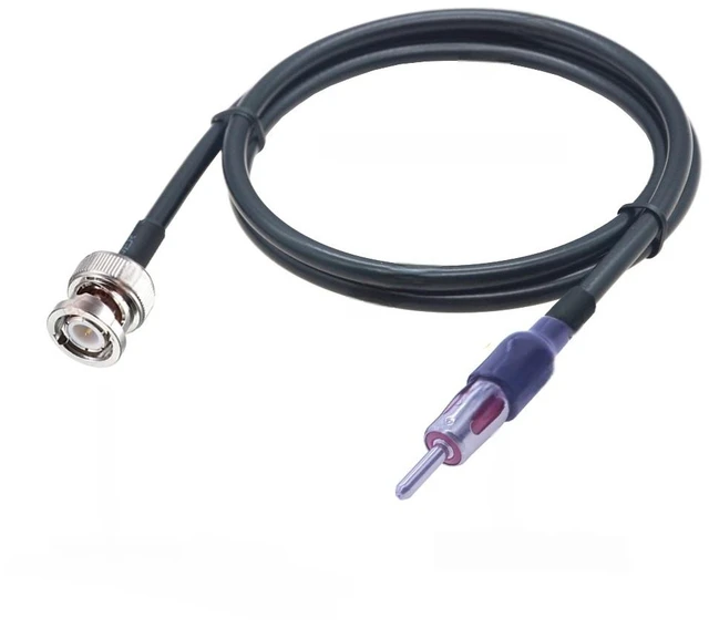 Main image of RG58 F to FM Cable F Male to Din AM FM Male Plug 50 Ohm RG-58 RF Coaxial Pigtail Jumper Radio Antenna Adapter