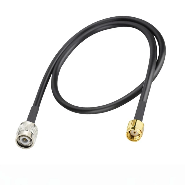 Main image of RG-58 TNC Male 90 Degree to SMA Male Straight/Right Angle Connector 50 Ohm RG58 RF Coaxial Cable Pigtail Extension Cord Jumper