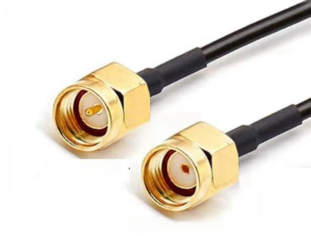 Main image of RG174 Coax Cable SMA Male To RPSMA Male Connector SMA To SMA Crimp for RG-174 Extension Copper Feeder Wire for Coax Card Antenna