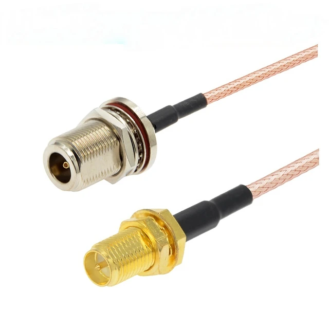 Main image of 1PCS SMA Male to N Female Bulkhead RG316 Coaxial Pigtail RF Cable Extension Cable Coax Jumper Cable