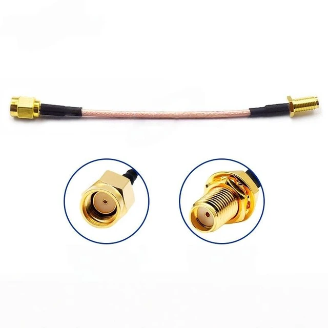 Main image of RG316 Cable SMA To SMA Male Plug & Female Jack Nut Bulkhead RPSMA Male Female Connector Extension WIRE RF Coaxial Jumper Pigtail