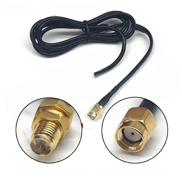 Main image of Antenna extension cable SMA-JK SMA male and female internal screw holes to external screw pins RG174 adapter cable 50 ohms