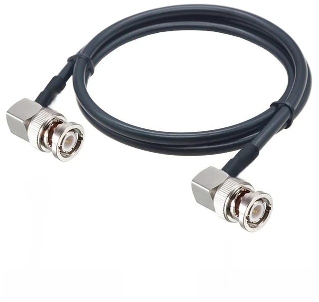 Main image of BNC to BNC RG58 Cable BNC Male to BNC Male Straight / Right Angle 90 Plug RG-58 Jumper 50Ohm RF Coaxial Extension Cable