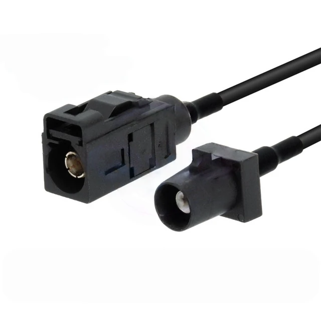 Main image of Fakra-A Type Black Connector Adapter Cable for GPS Antenna RG174 Extension Cable Fakra-A to SMA Male/Female Connectors (1 pcs)