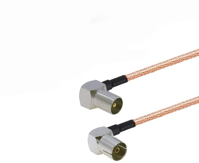 Main image of RG179 Coax Cable IEC PAL DVB-T TV Male/Female to TV Female90 Plug Connector Cable RF Coaxial Extension Cord RF Pigtail Jumper