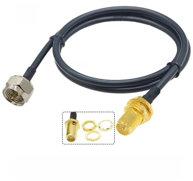Main image of F Male to SMA Male Plug RG58 Pigtail 50ohm Coaxial Cable F Plug TV Antenna Adapter RF Coaxial Extension Cord RF Pigtail Jumper