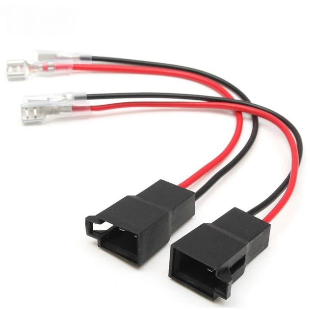 Main image of 1/2 Pair 15cm Speaker Cable Adaptor Plug Connectors Sudio Wire Connector For Aftermarket Vehicle