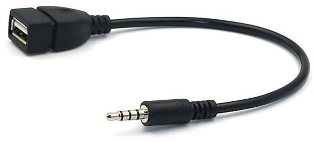 Main image of Car MP3 Player Converter 3.5 mm Male AUX Audio Jack Plug To USB 2.0 Female Converter Cable Cord Adapte