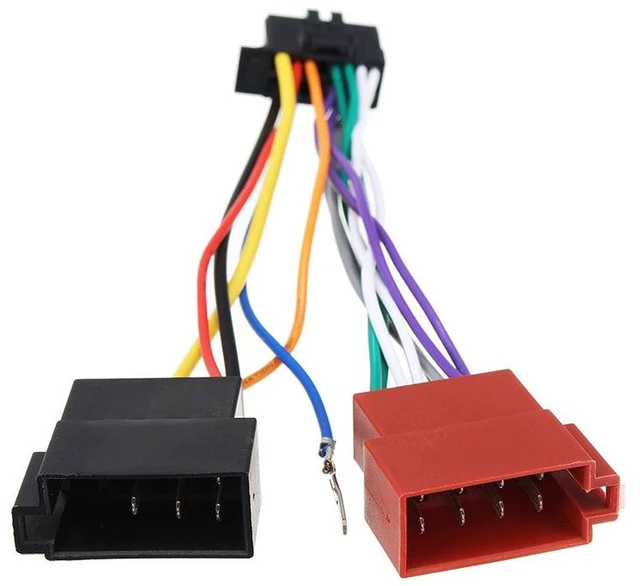 Main image of Car Stereo Radio ISO Wiring Harness Connector Cable 16 Pin for Aftermarket Radio