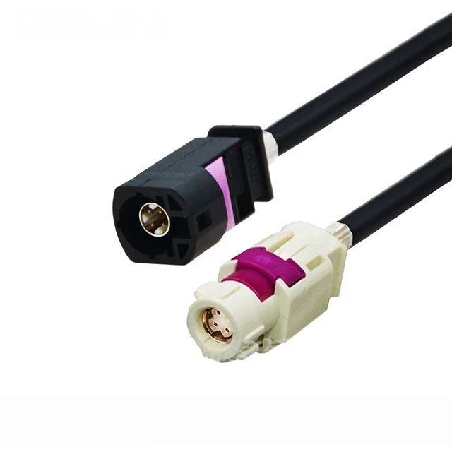 Main image of Black A to White B Jack 4 Pin HSD LVDS Connector for Aftermarket Car Radio GPS Navigation Display High Speed LVDS HSD Cables