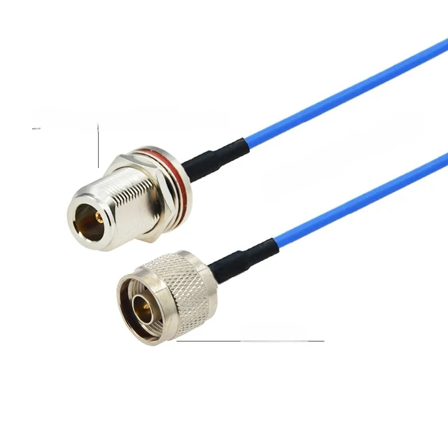Main image of 1PCS Blue RG405 Coaxial Cable N Type Male to Male Female to Female Connector RF Jumper Pigtail N Type Extension Cable 10CM~10M