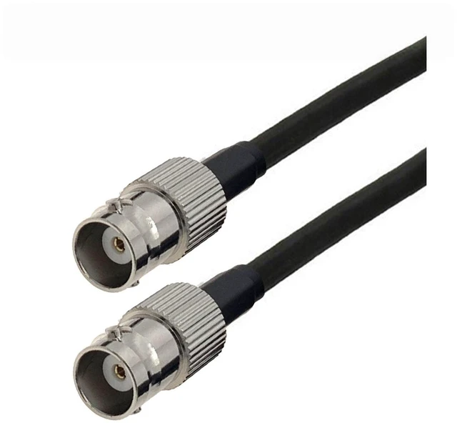 Main image of Waterproof BNC Female Bulkhead to BNC Male Right Angle RG58 Cable 50 Ohm RF Coaxial Pigtail CCTV Camera Extension Cord Jumper