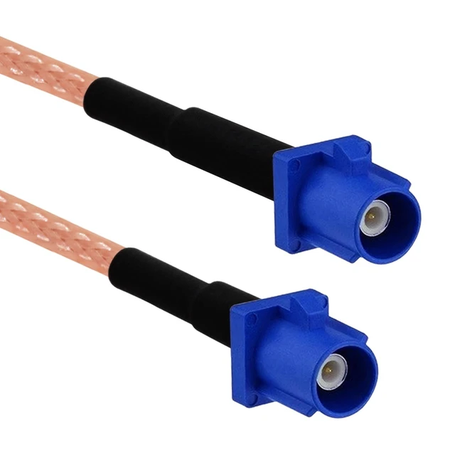 Main image of Fakra C Type Male Female Blue Color To SMA Plug Jack Pigtail Cable Adapter RG316 15cm /30cm/50cm/100cm Wholesale