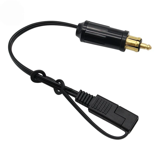 Main image of DIN Hella Powerlet Plug to SAE Battery Adapter Connector Cable for Aftermarket Motorcycle