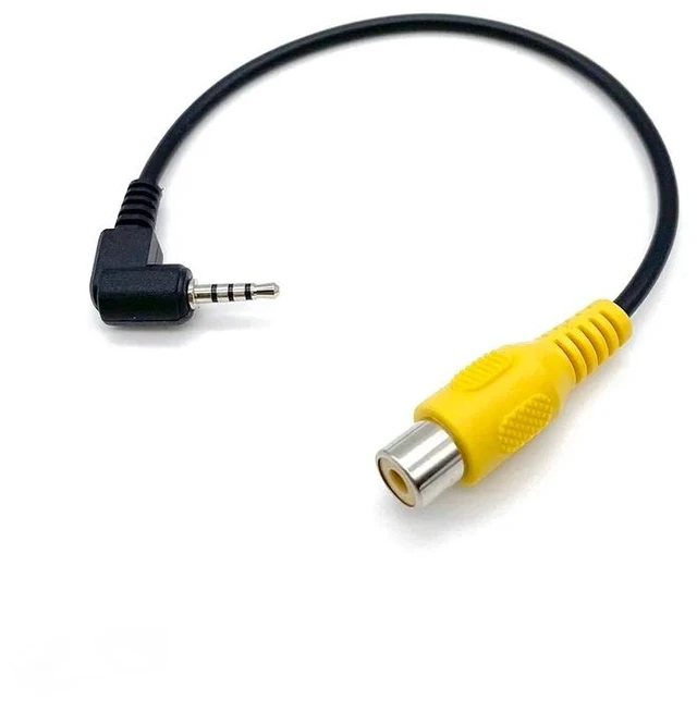 Main image of Car Navigation Video Cable GPS Camera Conversion Cable RCA To 2.5mm AV Converter Cable Car Rear View Reverse Parking Camera