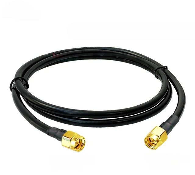 Main image of 15cm~20m RG-58/U RF Cable SMA Type Connector SMA Male 90 Angle Plug to SMA Female Jack RP-SMA Male RG58 Coaxial Extension Cable