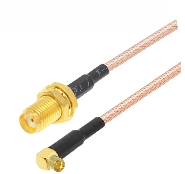 Main image of 2PCS Straight MMCX Male to SMA Female Right Angle 90 Degree RG316 Pigtail FPV Antenna Adapter RF Coaxial Extension Cable 5CM-10M
