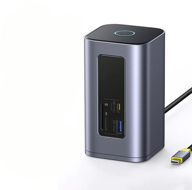 Main image of 12-in-1 USB C HUB to Video Output 4K@60Hz Dual Display USB 3.2 Adapter with RJ45 SD TF PD 100W Docking Station for Window Type-C Laptop Hub