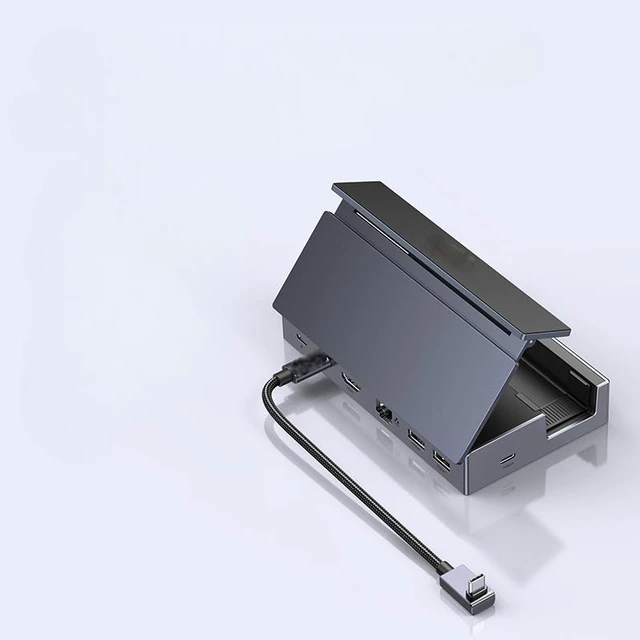 Main image of USB C HUB Gaming Handheld Docking Station 6-in-1 Type-C to 4K120Hz Video Output 5Gbps USB-A/C PD100W 1000Mbps RJ45 for Gaming Handheld