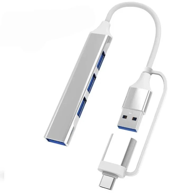 Main image of 8 in 2 USB Type C HUB Docking Station with 3.5mm Audio Jack Adapter Micro SD Card Reader Laptop Tablet Phone Disk Converter