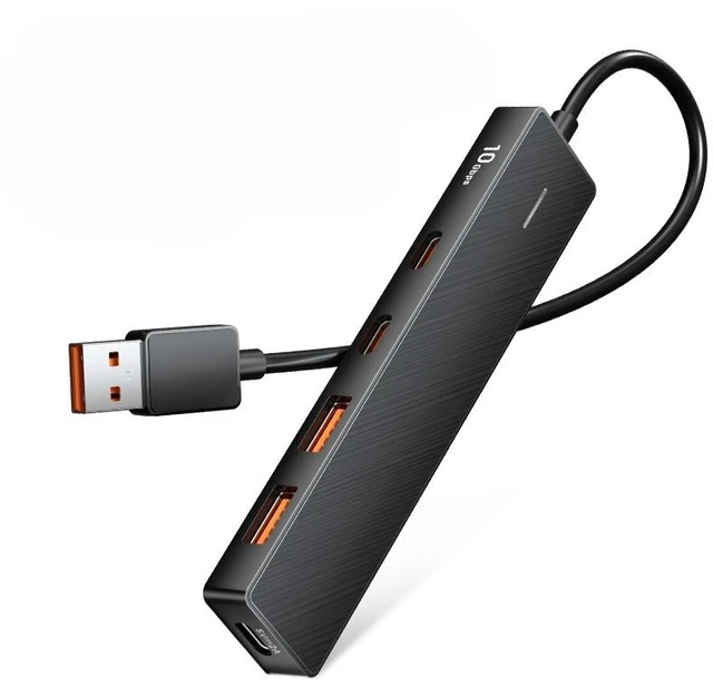 Main image of Usb Hub 4 Port ABS Hub USB 3.2 10Gbps for Laptop Multi Splitter Adapter For Type-C Laptop PC Computer Accessories