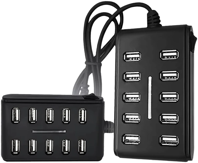 Main image of 10-Port USB 2.0 Docking Station Portable Multi-Function Hub Hi-Speed Multi-Link USB Splitter for Mobile Phone Tablet