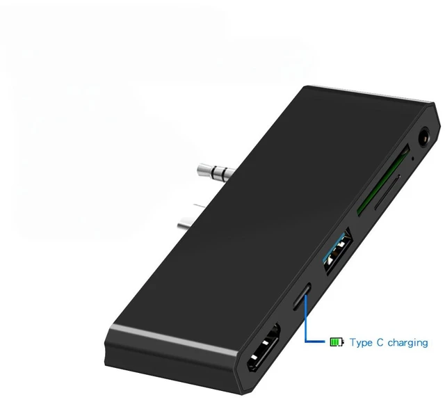 Main image of USB 3.0 HUB 4K Video Output Gigabit Ethernet adapter audio SD/TF for Type-C Laptop Docking Stations
