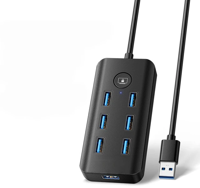 Main image of 7-in-1 USB 3.0 Hub Multi USB Splitter Power Adapter 5Gbps High Speed USB Splitter OTG Adapter For PC Laptop Type-C Laptop