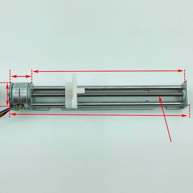 Main image of Generic for 80mm Stroke Micro 15mm Linear Stepper Motor DC 5V 6V 2-Phase 4-Wire Stepping Motor With Long Screw Rod For Laser XYZ 3D Printer
