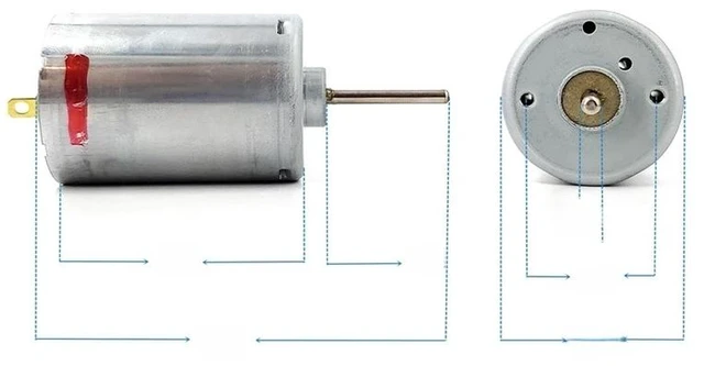 Main image of Generic for RS-545SH-22100 Mini RS-545 Motor DC 12V 18V 24V 8500RPM Micro 36mm Carbon Brush Electric Motor 27mm Long Shaft