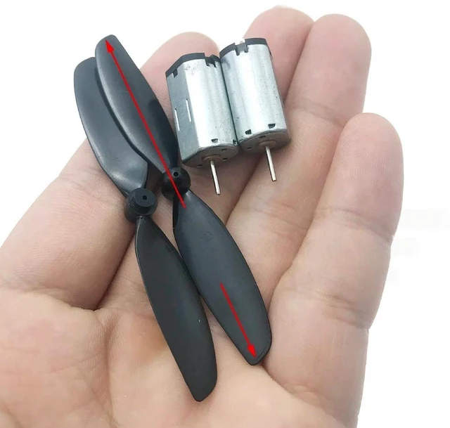 Main image of Generic for 2PCS N30 3V-4.2V 40000RPM Micro DC Motor high-speed with 75MM Black Red Prler CW CCW Model Airplane Helicopter Fan DIY