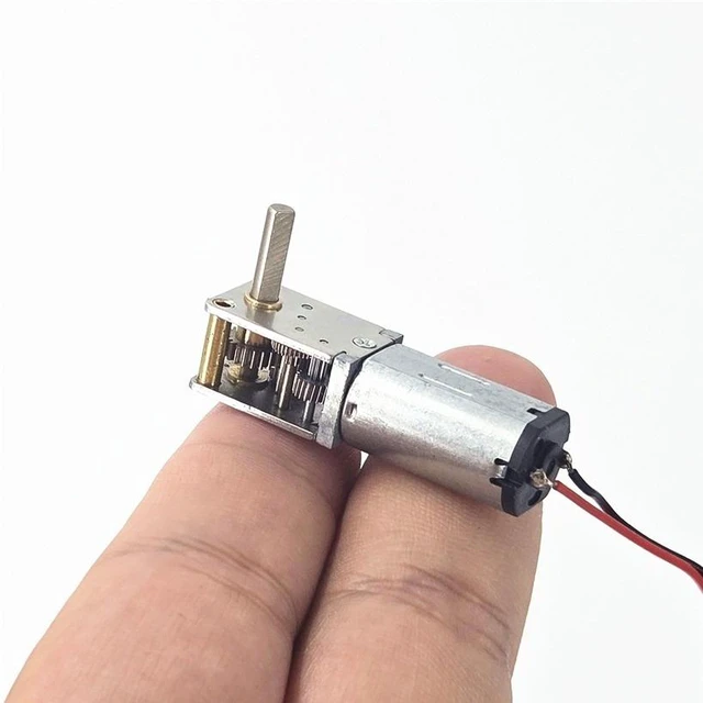 Main image of Generic for DC 3V 5V 6V 12RPM Mini N30 Gear Motor Single Long Shaft Slow Speed High Torque Worm All Metal gearbox Motor Right Angle Robot