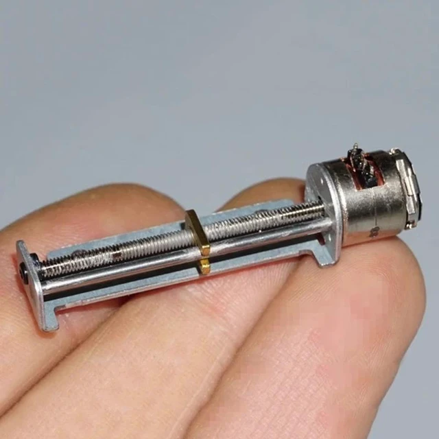 Main image of Generic for Micro Mini 10mm Precision Screw Stepper Motor 2-Phase 4-Wire Stepping Motor 32mm Stroke Linear Slider Actuator Metal Nut